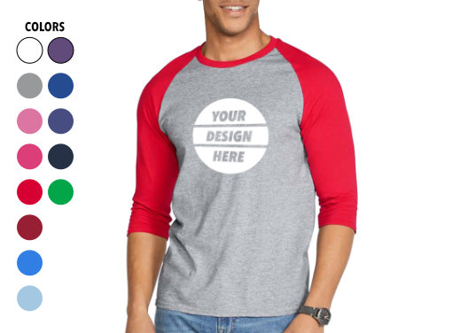 Custom Raglan T-Shirt Printing
